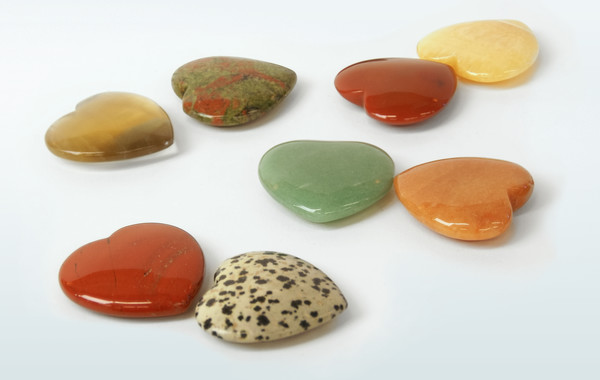 Herzen Schmucksteine Handschmeichler vom Großhändler